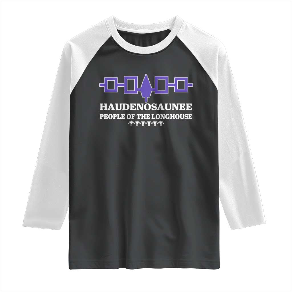 Proud Haudenosaunee Raglan Shirt Iroquois Flag People Of The Longhouse - Wonder Print Shop