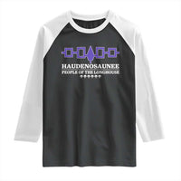 Proud Haudenosaunee Raglan Shirt Iroquois Flag People Of The Longhouse - Wonder Print Shop