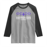 Proud Haudenosaunee Raglan Shirt Iroquois Flag People Of The Longhouse - Wonder Print Shop