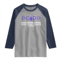 Proud Haudenosaunee Raglan Shirt Iroquois Flag People Of The Longhouse - Wonder Print Shop
