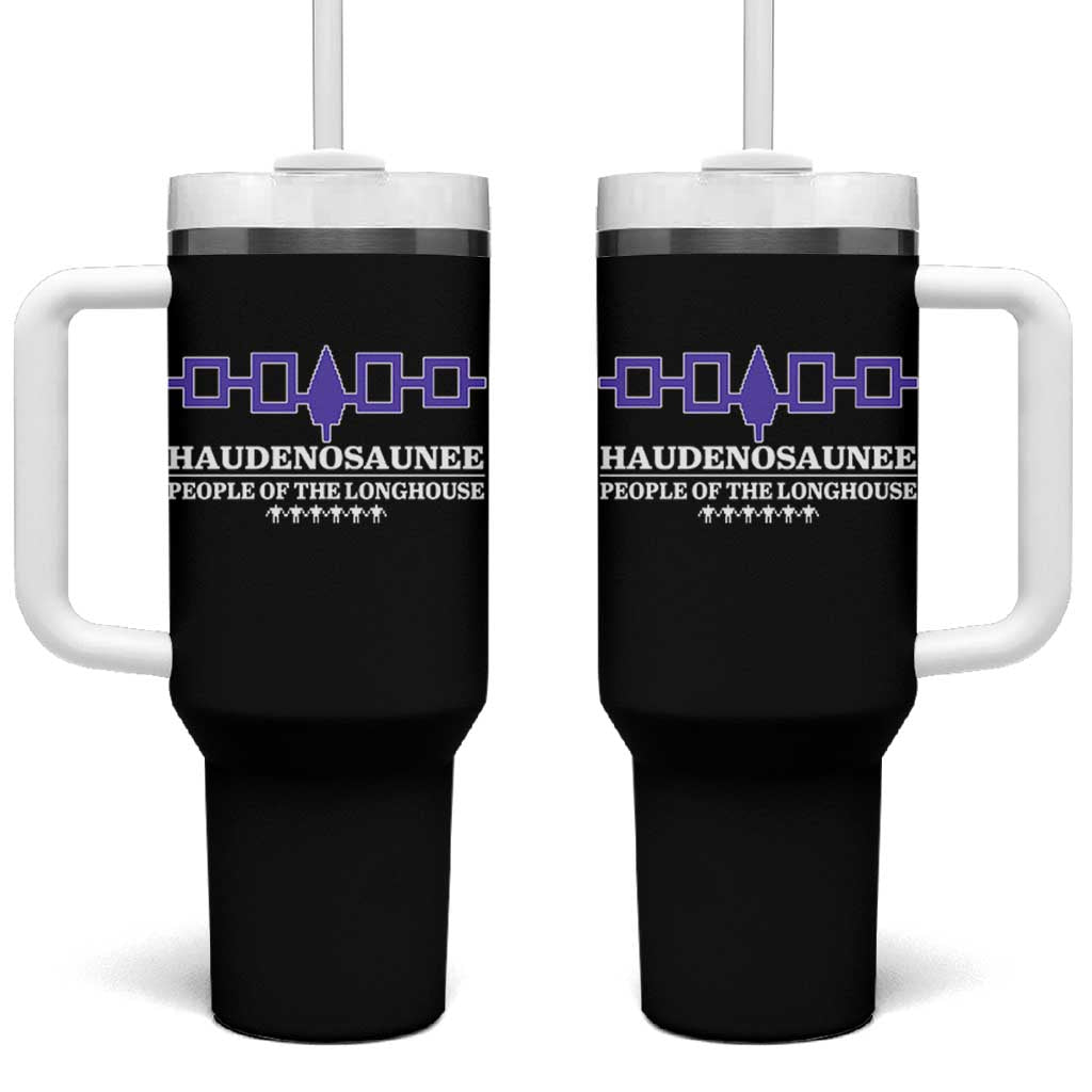 Proud Haudenosaunee Tumbler With Handle Iroquois Flag People Of The Longhouse - Wonder Print Shop