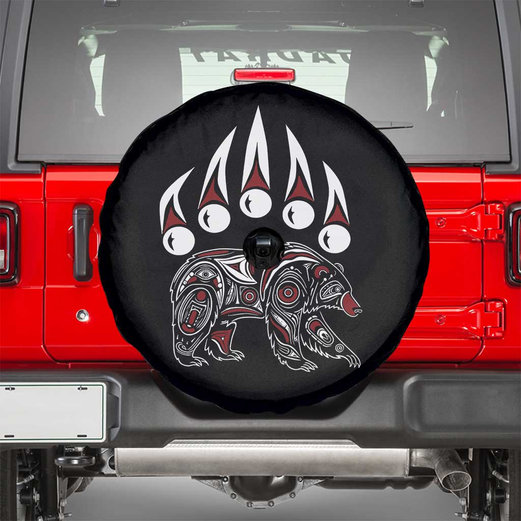 Native American Alaska Grizzly Bear Claw Indian Pride Spare Tire Cover - Wonder Print Shop