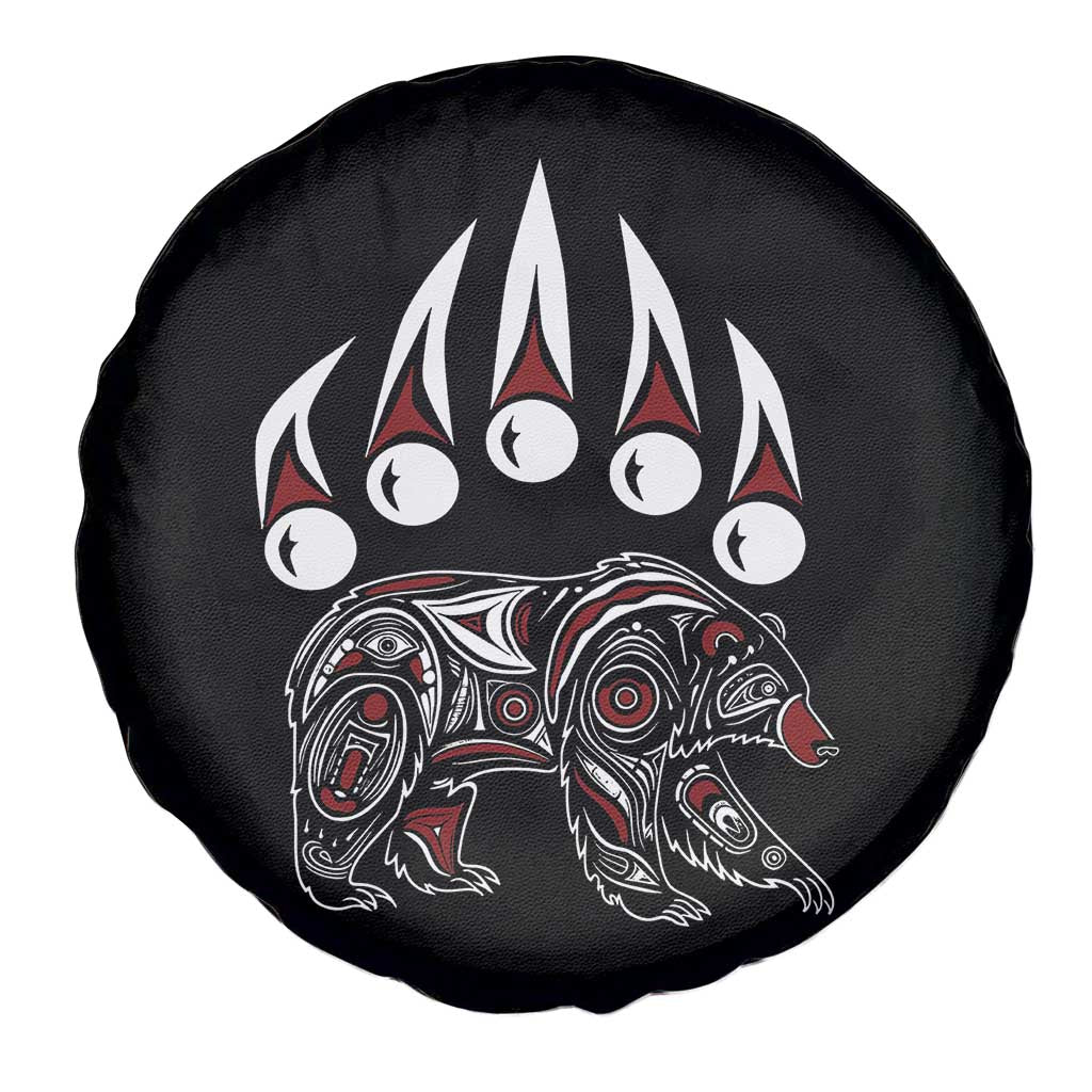 Native American Alaska Grizzly Bear Claw Indian Pride Spare Tire Cover - Wonder Print Shop