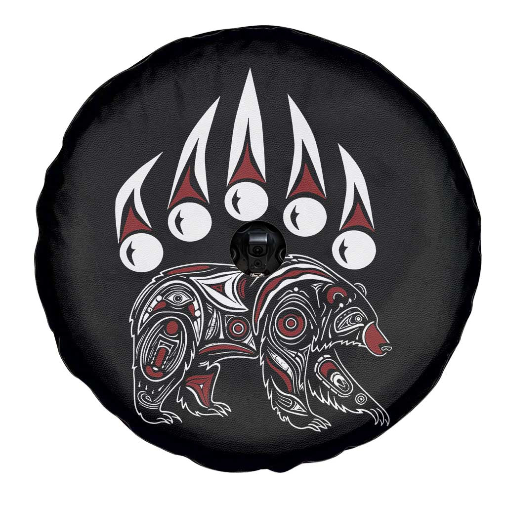Native American Alaska Grizzly Bear Claw Indian Pride Spare Tire Cover - Wonder Print Shop