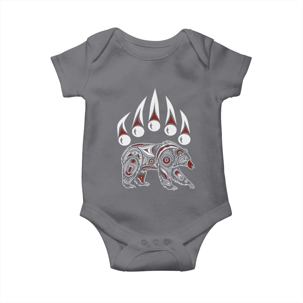 Native American Alaska Grizzly Bear Claw Indian Pride Baby Onesie - Wonder Print Shop