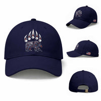 Native American Alaska Grizzly Bear Claw Indian Pride Baseball Cap