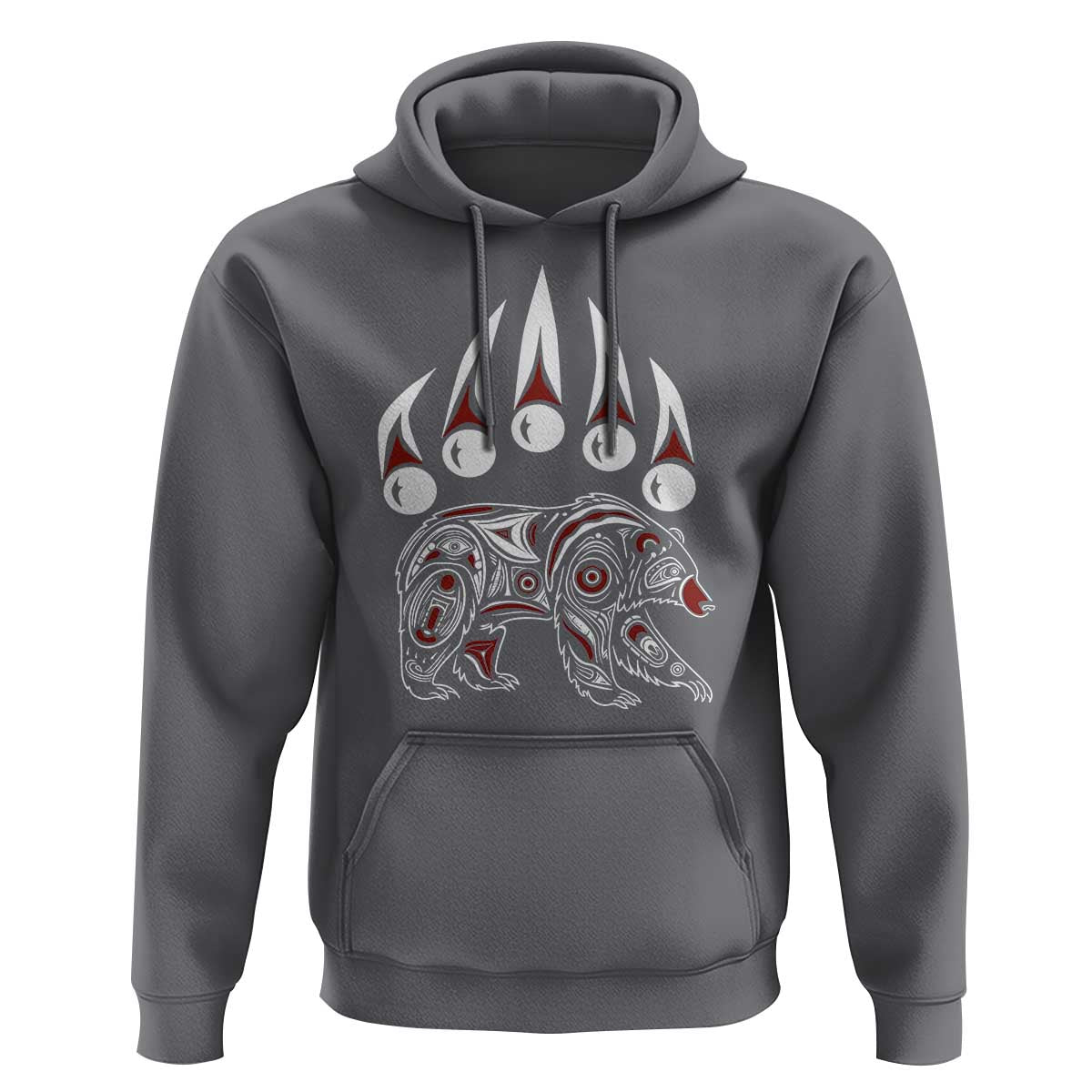 Native American Alaska Grizzly Bear Claw Indian Pride Hoodie - Wonder Print Shop