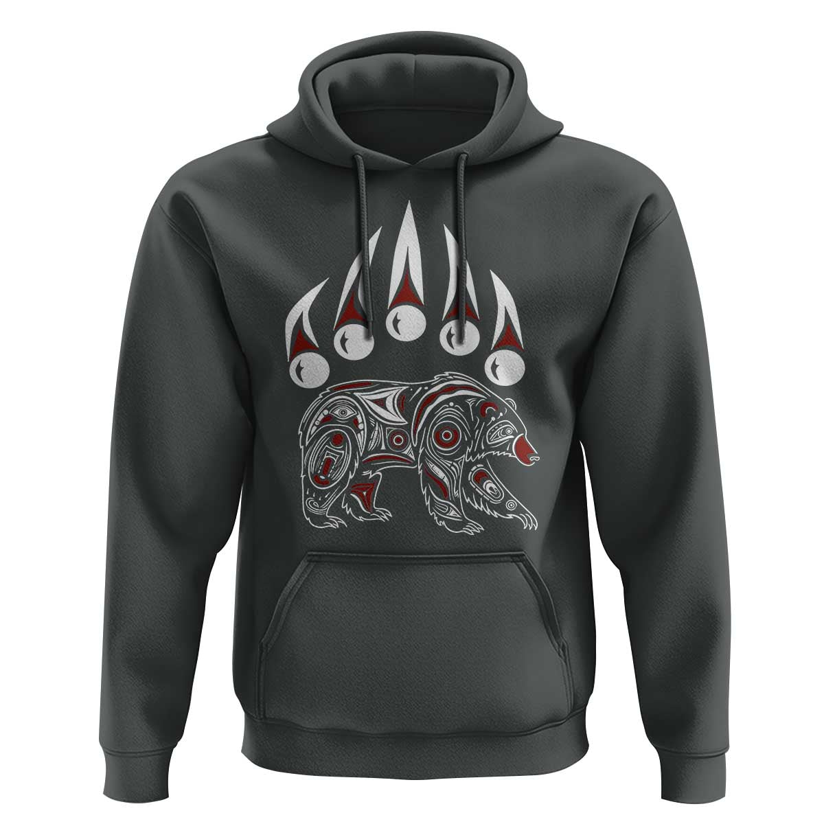 Native American Alaska Grizzly Bear Claw Indian Pride Hoodie - Wonder Print Shop