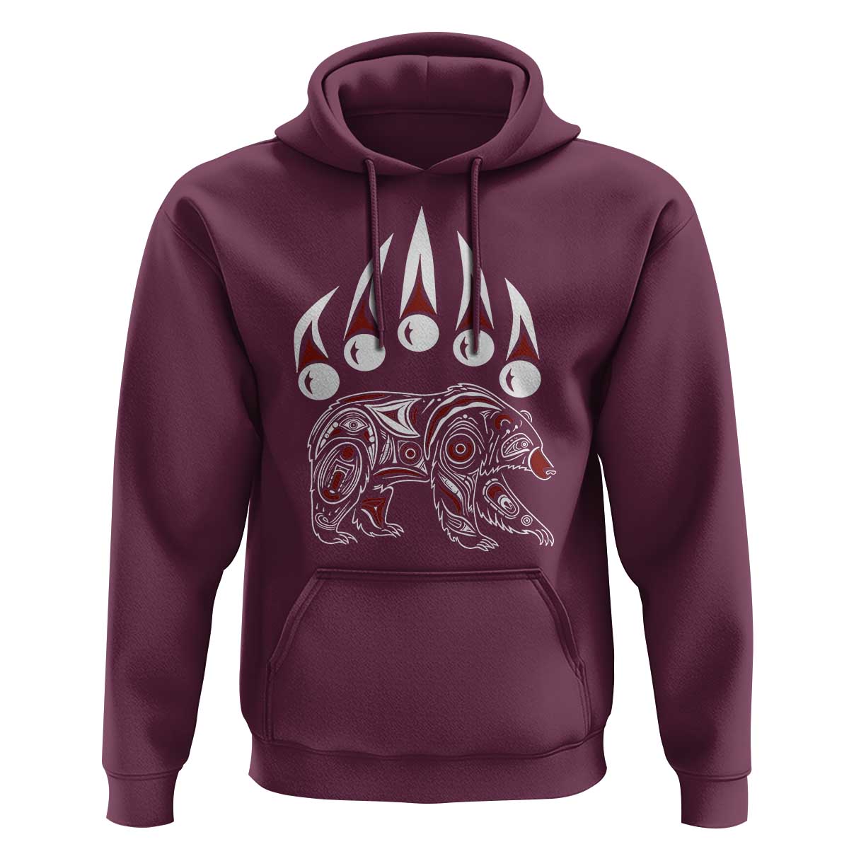 Native American Alaska Grizzly Bear Claw Indian Pride Hoodie - Wonder Print Shop