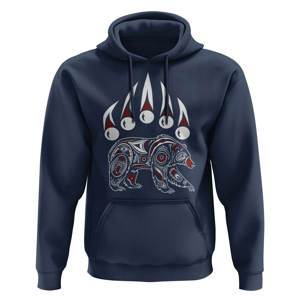 Native American Alaska Grizzly Bear Claw Indian Pride Hoodie - Wonder Print Shop
