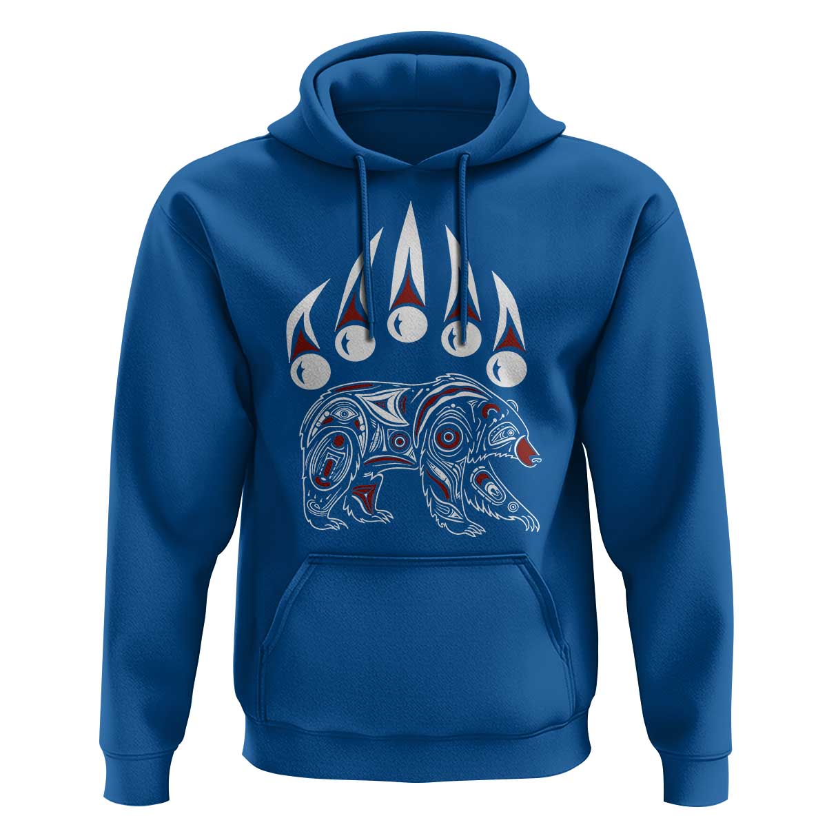 Native American Alaska Grizzly Bear Claw Indian Pride Hoodie - Wonder Print Shop