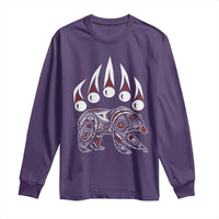 Native American Alaska Grizzly Bear Claw Indian Pride Long Sleeve Shirt - Wonder Print Shop