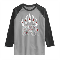 Native American Alaska Grizzly Bear Claw Indian Pride Raglan Shirt - Wonder Print Shop