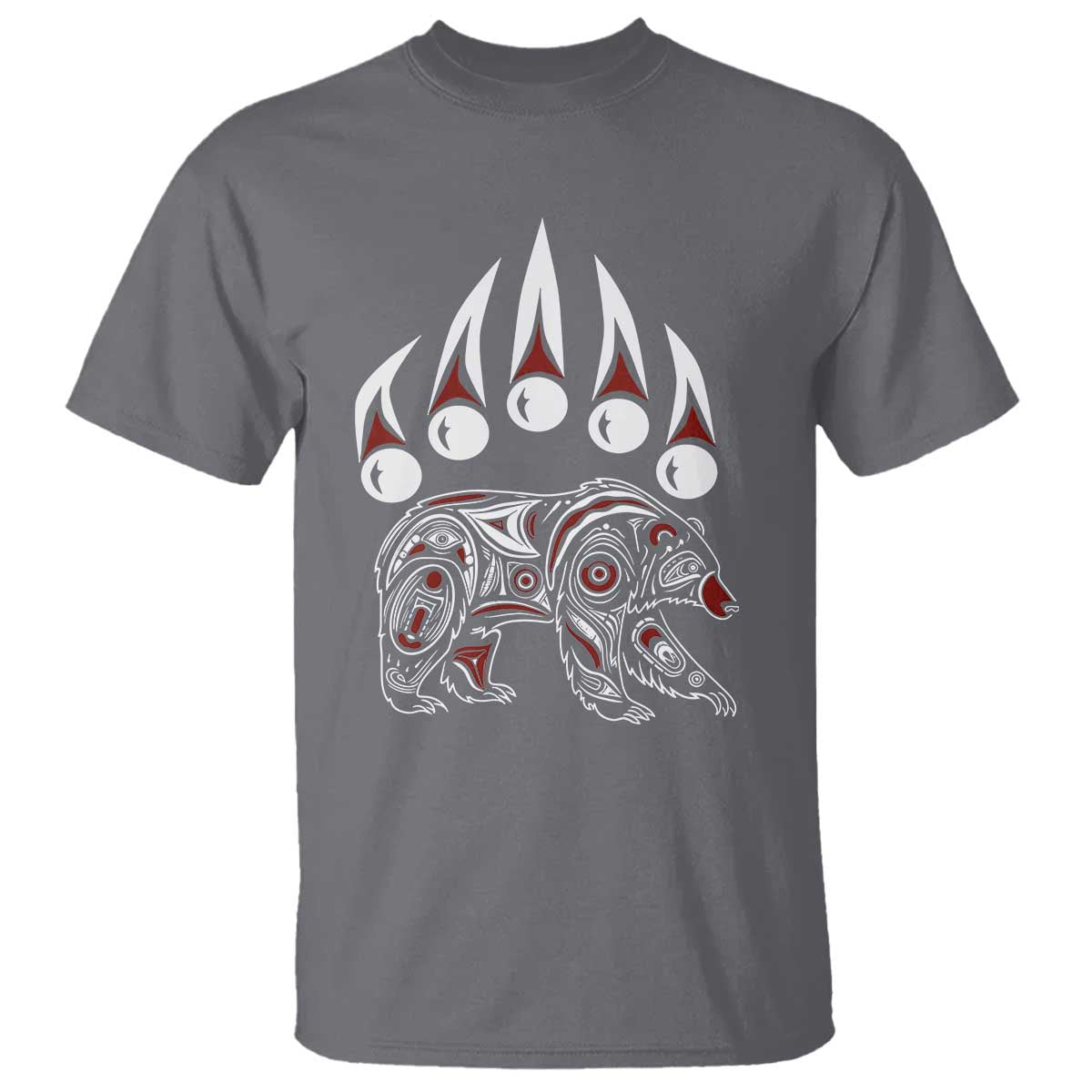 Native American Alaska Grizzly Bear Claw Indian Pride T Shirt - Wonder Print Shop