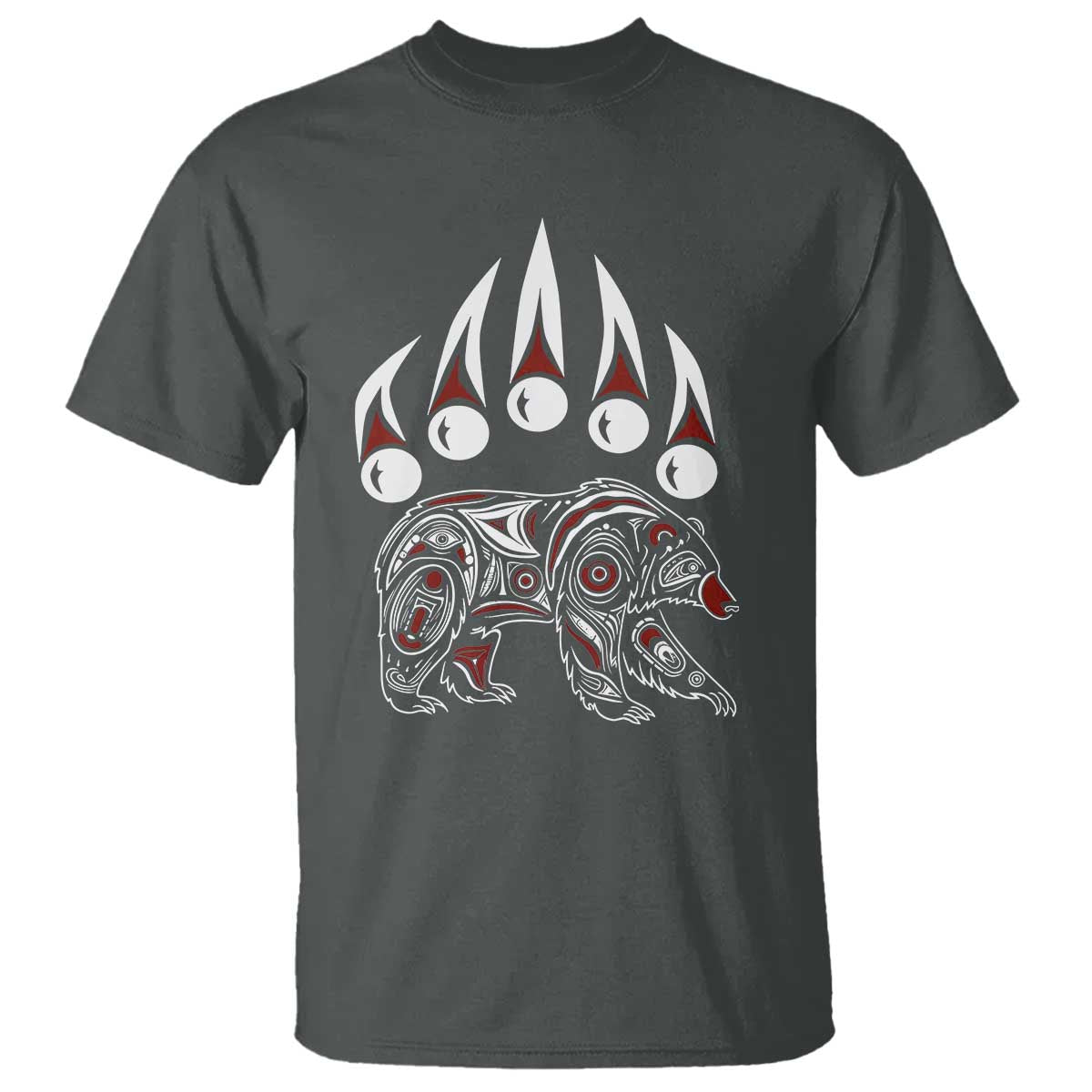 Native American Alaska Grizzly Bear Claw Indian Pride T Shirt - Wonder Print Shop
