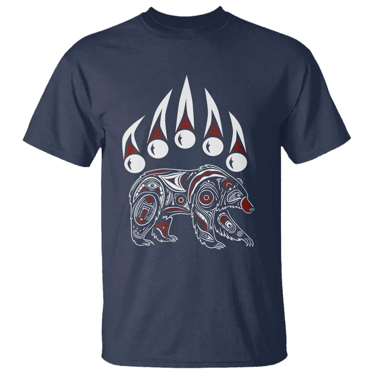 Native American Alaska Grizzly Bear Claw Indian Pride T Shirt - Wonder Print Shop