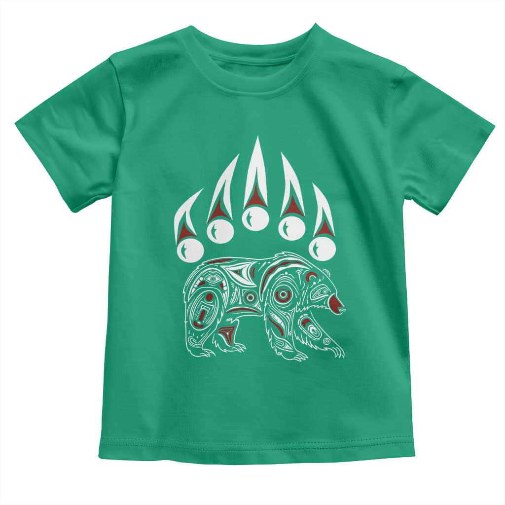 Native American Alaska Grizzly Bear Claw Indian Pride Toddler T Shirt - Wonder Print Shop