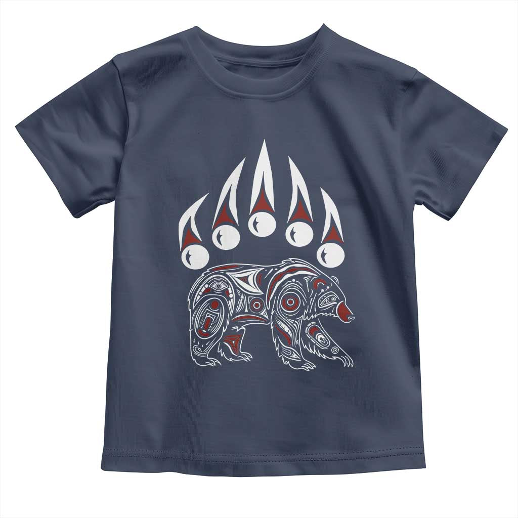Native American Alaska Grizzly Bear Claw Indian Pride Toddler T Shirt - Wonder Print Shop