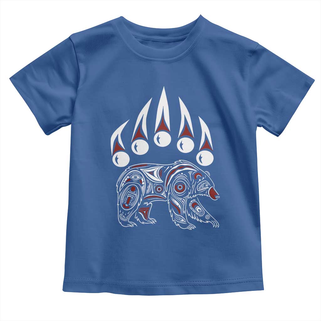 Native American Alaska Grizzly Bear Claw Indian Pride Toddler T Shirt - Wonder Print Shop