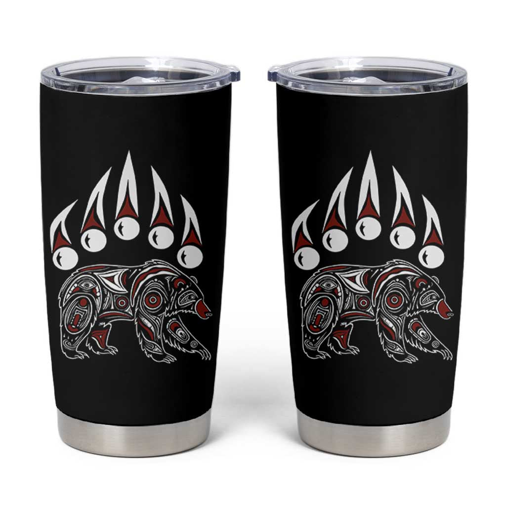 Native American Alaska Grizzly Bear Claw Indian Pride Tumbler Cup - Wonder Print Shop