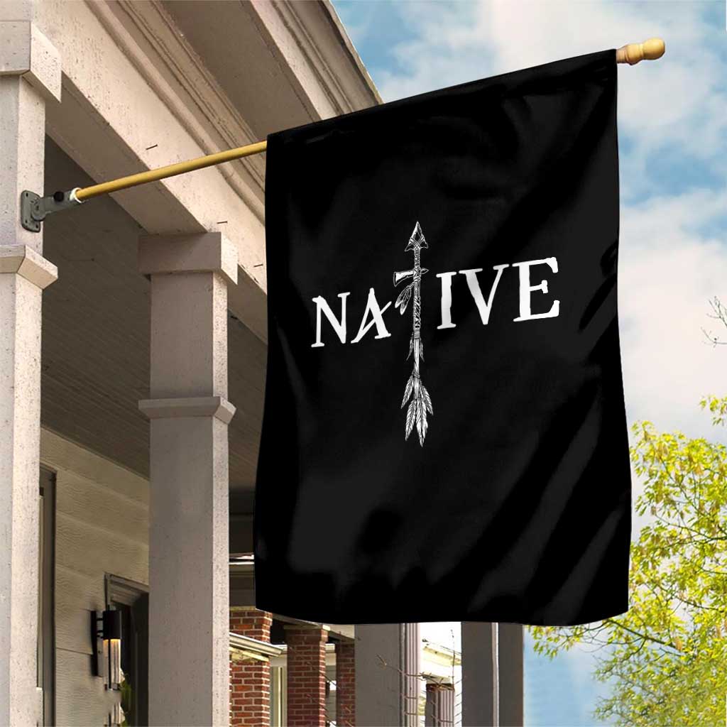 Native American Indian Tomahawk Indigenous Pride Garden Flag - Wonder Print Shop