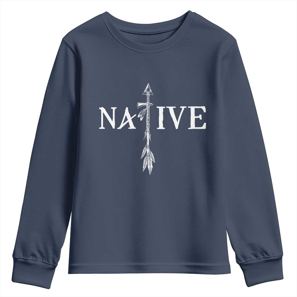Native American Indian Tomahawk Indigenous Pride Youth Sweatshirt - Wonder Print Shop