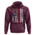 Native American Feathers Vintage USA Flag Hoodie Proud Indigenous People - Wonder Print Shop