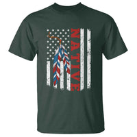 Native American Feathers Vintage USA Flag T Shirt Proud Indigenous People - Wonder Print Shop