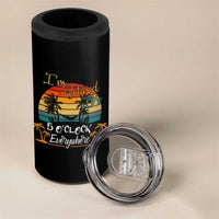 Funny I Am Retired It Is 5 Oclock Everywhere 4 in 1 Can Cooler Tumbler Summer Retirement - Wonder Print Shop