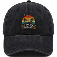 Funny I Am Retired It Is 5 Oclock Everywhere Washed Cotton Baseball Cap Summer Retirement