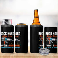 Funny Rock Hard Caulking Services 4 in 1 Can Cooler Tumbler Offensive Embarrassing Inappropriate Adult Humor - Wonder Print Shop