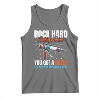 Funny Rock Hard Caulking Services Tank Top Offensive Embarrassing Inappropriate Adult Humor - Wonder Print Shop