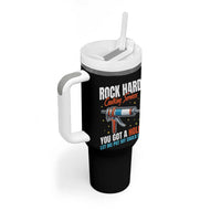 Funny Rock Hard Caulking Services Tumbler With Handle Offensive Embarrassing Inappropriate Adult Humor - Wonder Print Shop