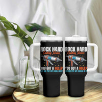 Funny Rock Hard Caulking Services Tumbler With Handle Offensive Embarrassing Inappropriate Adult Humor - Wonder Print Shop