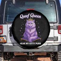 Funny Queef Queen Cat Spare Tire Cover Hear My Kitty Purr Inappropriate Dirty Adult Humor - Wonder Print Shop