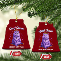 Funny Queef Queen Cat Ceramic Ornament Hear My Kitty Purr Inappropriate Dirty Adult Humor - Wonder Print Shop
