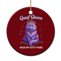 Funny Queef Queen Cat Ceramic Ornament Hear My Kitty Purr Inappropriate Dirty Adult Humor - Wonder Print Shop