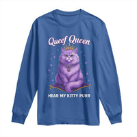 Funny Queef Queen Cat Long Sleeve Shirt Hear My Kitty Purr Inappropriate Dirty Adult Humor - Wonder Print Shop