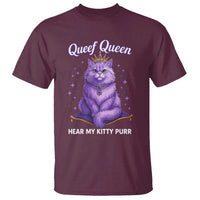 Funny Queef Queen Cat T Shirt Hear My Kitty Purr Inappropriate Dirty Adult Humor - Wonder Print Shop