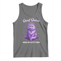 Funny Queef Queen Cat Tank Top Hear My Kitty Purr Inappropriate Dirty Adult Humor - Wonder Print Shop