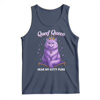 Funny Queef Queen Cat Tank Top Hear My Kitty Purr Inappropriate Dirty Adult Humor - Wonder Print Shop