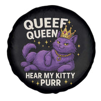 Funny Queef Queen Cat Spare Tire Cover Hear My Kitty Purr Inappropriate Dirty Adult Humor Jokes - Wonder Print Shop