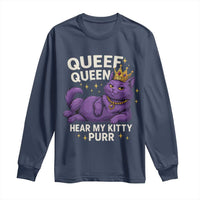 Funny Queef Queen Cat Long Sleeve Shirt Hear My Kitty Purr Inappropriate Dirty Adult Humor Jokes - Wonder Print Shop