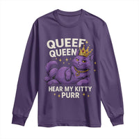 Funny Queef Queen Cat Long Sleeve Shirt Hear My Kitty Purr Inappropriate Dirty Adult Humor Jokes - Wonder Print Shop
