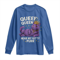 Funny Queef Queen Cat Long Sleeve Shirt Hear My Kitty Purr Inappropriate Dirty Adult Humor Jokes - Wonder Print Shop