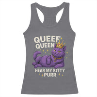 Funny Queef Queen Cat Racerback Tank Top Hear My Kitty Purr Inappropriate Dirty Adult Humor Jokes - Wonder Print Shop