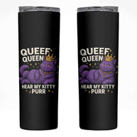 Funny Queef Queen Cat Skinny Tumbler Hear My Kitty Purr Inappropriate Dirty Adult Humor Jokes - Wonder Print Shop