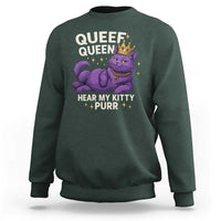 Funny Queef Queen Cat Sweatshirt Hear My Kitty Purr Inappropriate Dirty Adult Humor Jokes - Wonder Print Shop