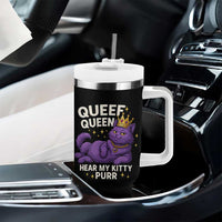 Funny Queef Queen Cat Tumbler With Handle Hear My Kitty Purr Inappropriate Dirty Adult Humor Jokes - Wonder Print Shop