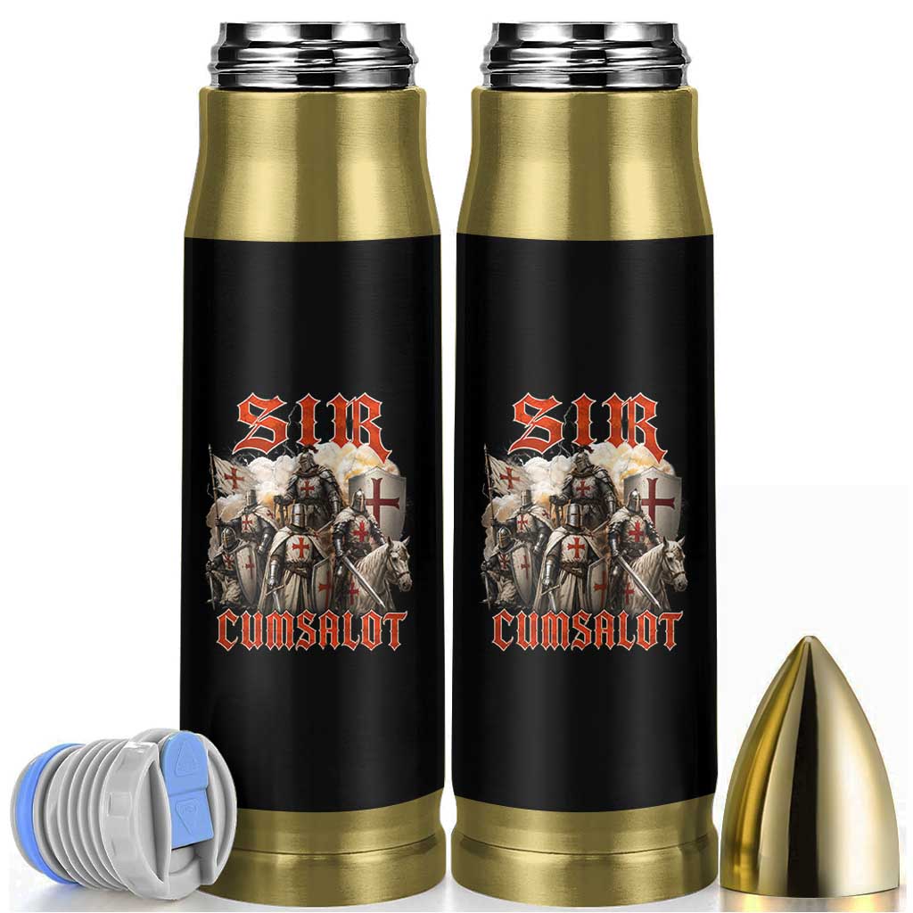 Sir Cumsalot Funny Offensive Knight Meme Bootleg Graphic Bullet Tumbler